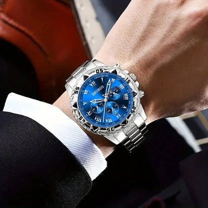 Jewelry Set with Watch - Men's & Gift 16pcs 4 Quartz Analog Watches + 12pcs Bracelet Necklace Ring - product detail view 5