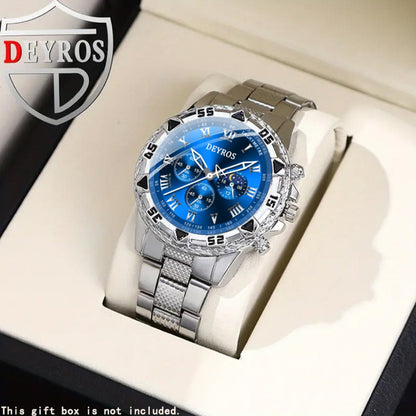 Jewelry Set with Watch - Men's & Gift 16pcs 4 Quartz Analog Watches + 12pcs Bracelet Necklace Ring - product detail view 6