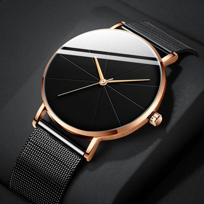 Jewelry Set with Watch - Men's Quartz & Bracelet | 4-Piece Elegant Gift with Alloy Case, Round Dial - product detail view 5