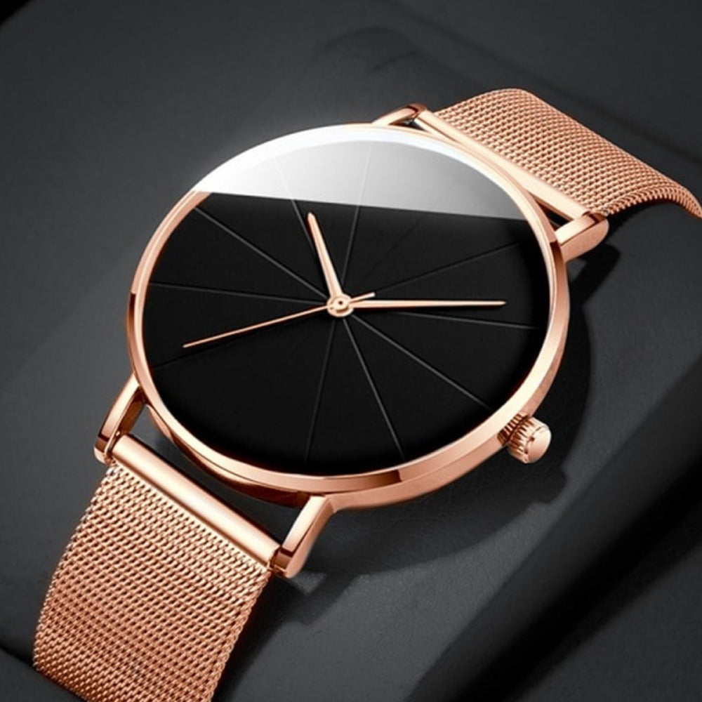 Jewelry Set with Watch - Men's Quartz & Bracelet | 4-Piece Elegant Gift with Alloy Case, Round Dial - product detail view 13