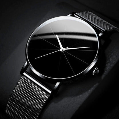 Jewelry Set with Watch - Men's Quartz & Bracelet | 4-Piece Elegant Gift with Alloy Case, Round Dial - product detail view 14