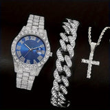 3pcs silvery blue