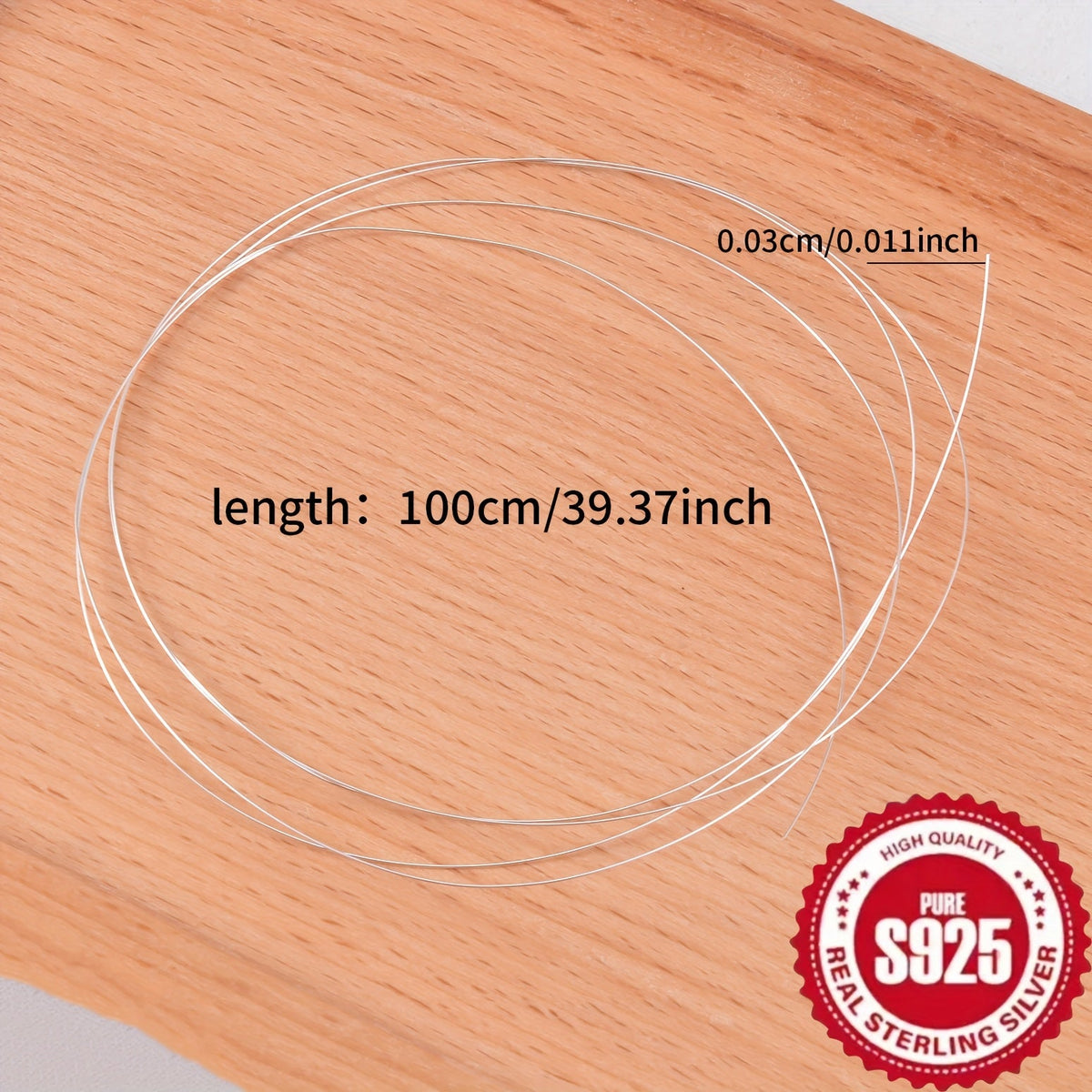 Jewelry Wire - Silver for Making Handcrafted Braiding , Thin Craft DIY Beading Wrapping - product detail view 6