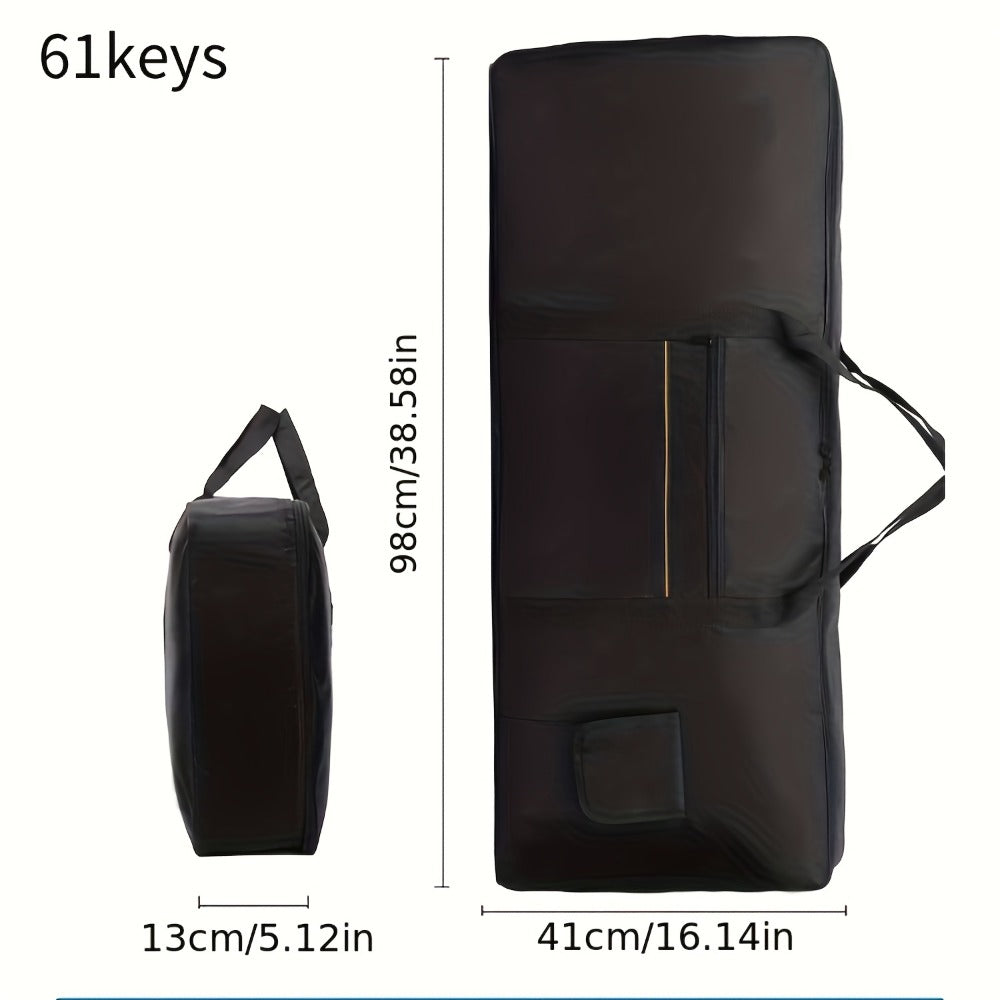 Keyboard Carrying Bag, Portable, 88 Keys, Black, 420D, Oxford for Storage and Travel detail image