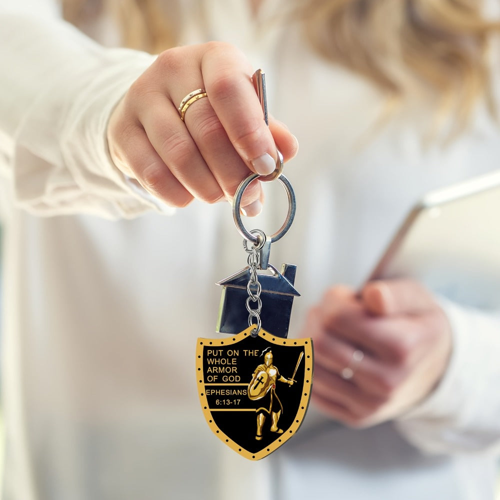 Keychain - Armor of God Bulk 36pcs Christian Religious Gift Acrylic Zinc Alloy - product detail view 3