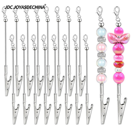 Keychain - Beaded Business Card Holder 8/16pcs Alligator Clip Multi-Function Blank - main product view