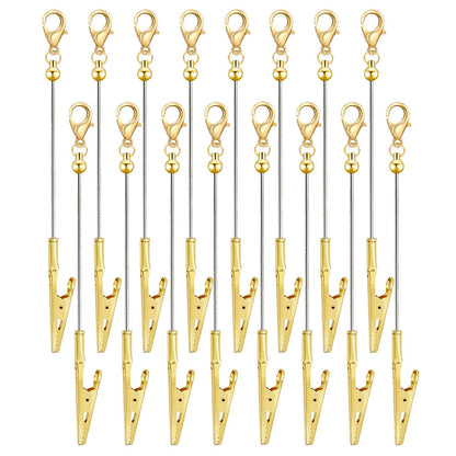 Keychain - Beaded Business Card Holder 8/16pcs Alligator Clip Multi-Function Blank - product detail view 12