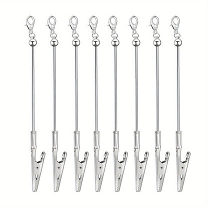 Keychain - Beaded Business Card Holder 8/16pcs Alligator Clip Multi-Function Blank - product detail view 15
