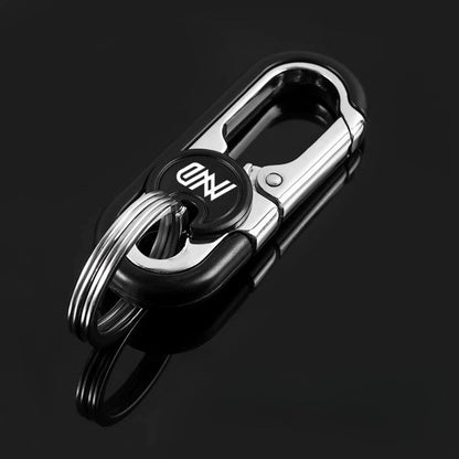 Keychain - Belt Men Metal Alloy Heavy Duty Waist Hanging Key Clip EDC Belt Loop Key - product detail view 3