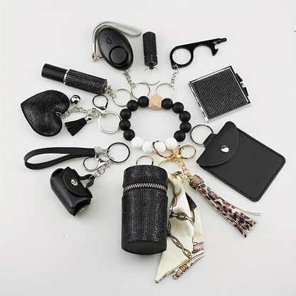 Keychain - Charm Set 11 Pcs - Light Up Perfume Bottle Heart Tassel Bag Charms with - product detail view 4