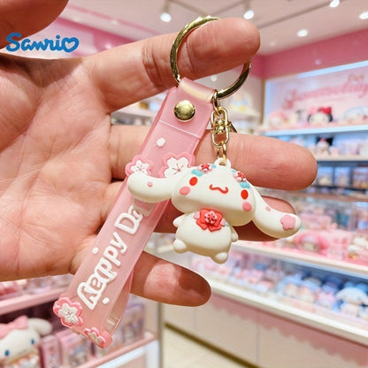 Keychain - Hello Kitty Set 5 Pack | Sanrio Cherry Blossom Series Backpack Charm, Car - product detail view 9