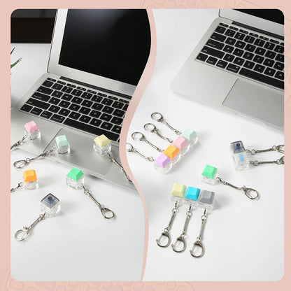 Keychain - Keycap Fidget 16 Pack Zinc Alloy 16 Colors Mechanical Keyboard Stress - product detail view 2