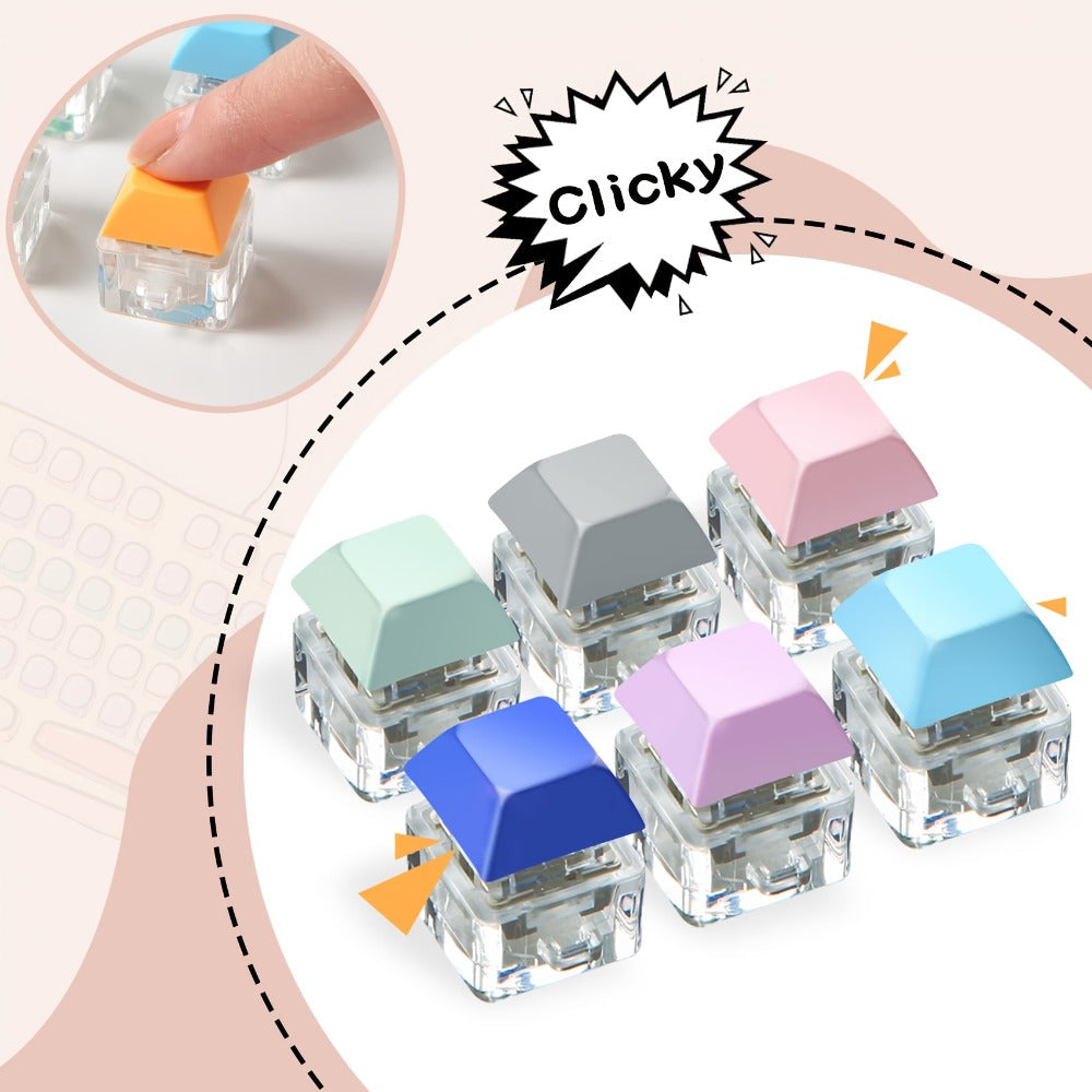 Keychain - Keycap Fidget 16 Pack Zinc Alloy 16 Colors Mechanical Keyboard Stress - product detail view 5