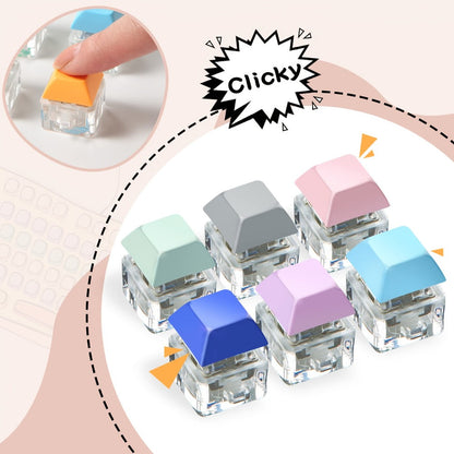 Keychain - Keycap Fidget 16 Pack Zinc Alloy 16 Colors Mechanical Keyboard Stress - product detail view 5