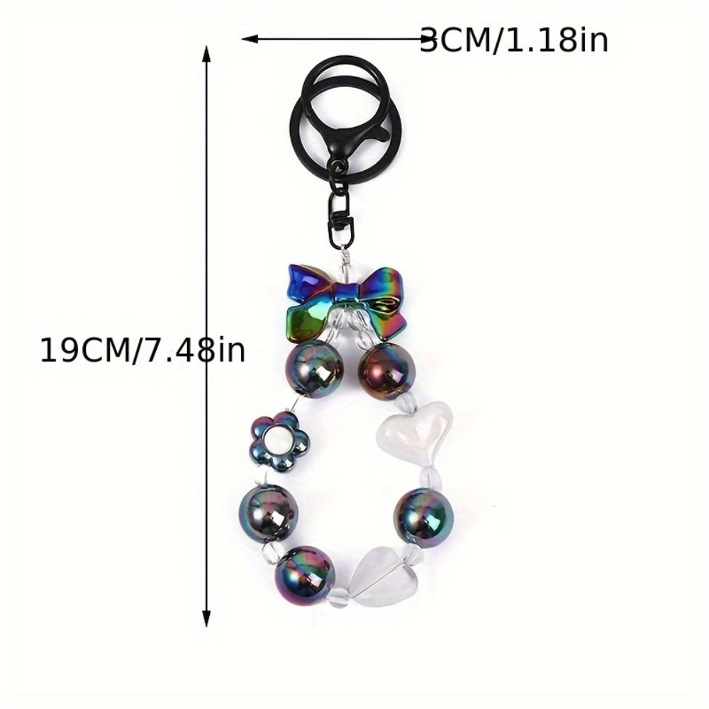 Keychain - Love Diamond Bulk 12 Pack | Titanium Steel Chain, Stainless Steel Heart - product detail view 4