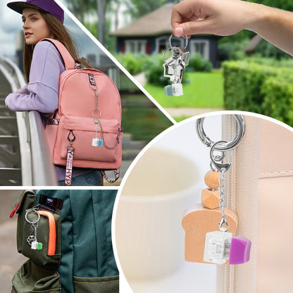 Keychain - Mechanical Keycap Set 28 Pcs - Clicky Fidget Finger Clicker with Audible - product detail view 7
