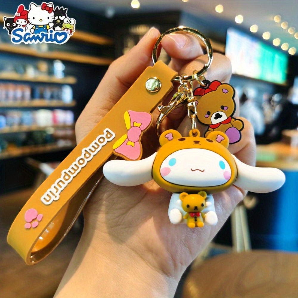 Keychain - Sanrio Set 7 Pack | Cute Cartoon Character Bag Charm & Car Key Decoration - product detail view 9
