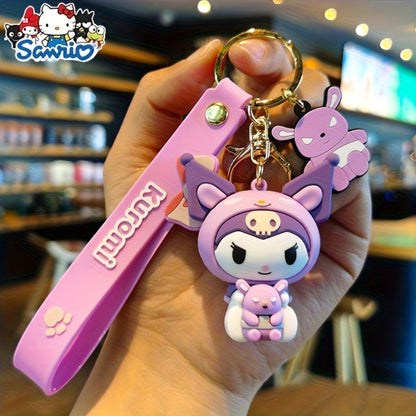 Keychain - Sanrio Set 7 Pack | Cute Cartoon Character Bag Charm & Car Key Decoration - product detail view 14