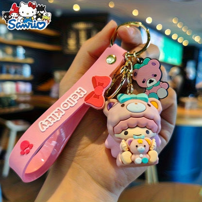 Keychain - Sanrio Set 7 Pack | Cute Cartoon Character Bag Charm & Car Key Decoration - product detail view 15