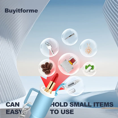Keychain - Set Women Lipstick Holder Cup Mixed Color Bag Charm Cute Plastic Mini Cup - product detail view 14
