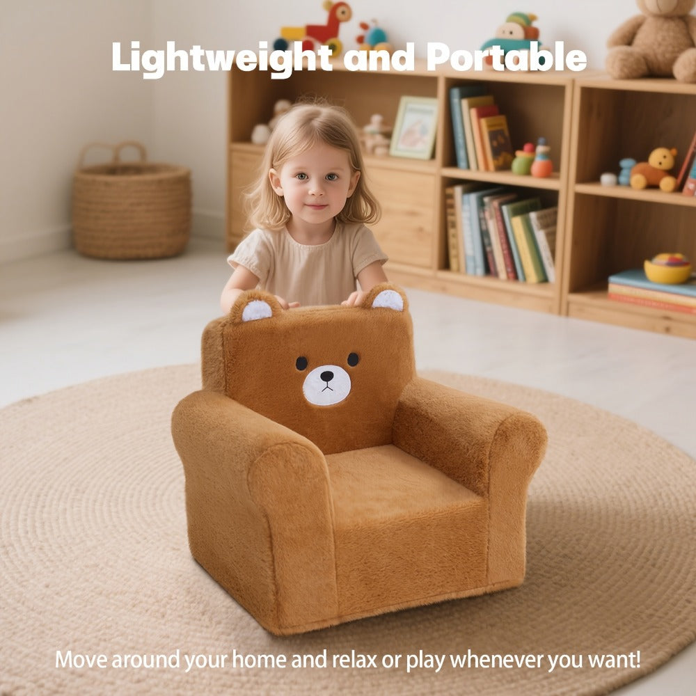 Kids Convertible Sofa Chair with Washable Cover, Kids Flip-Out Chair detail image - detail view 10