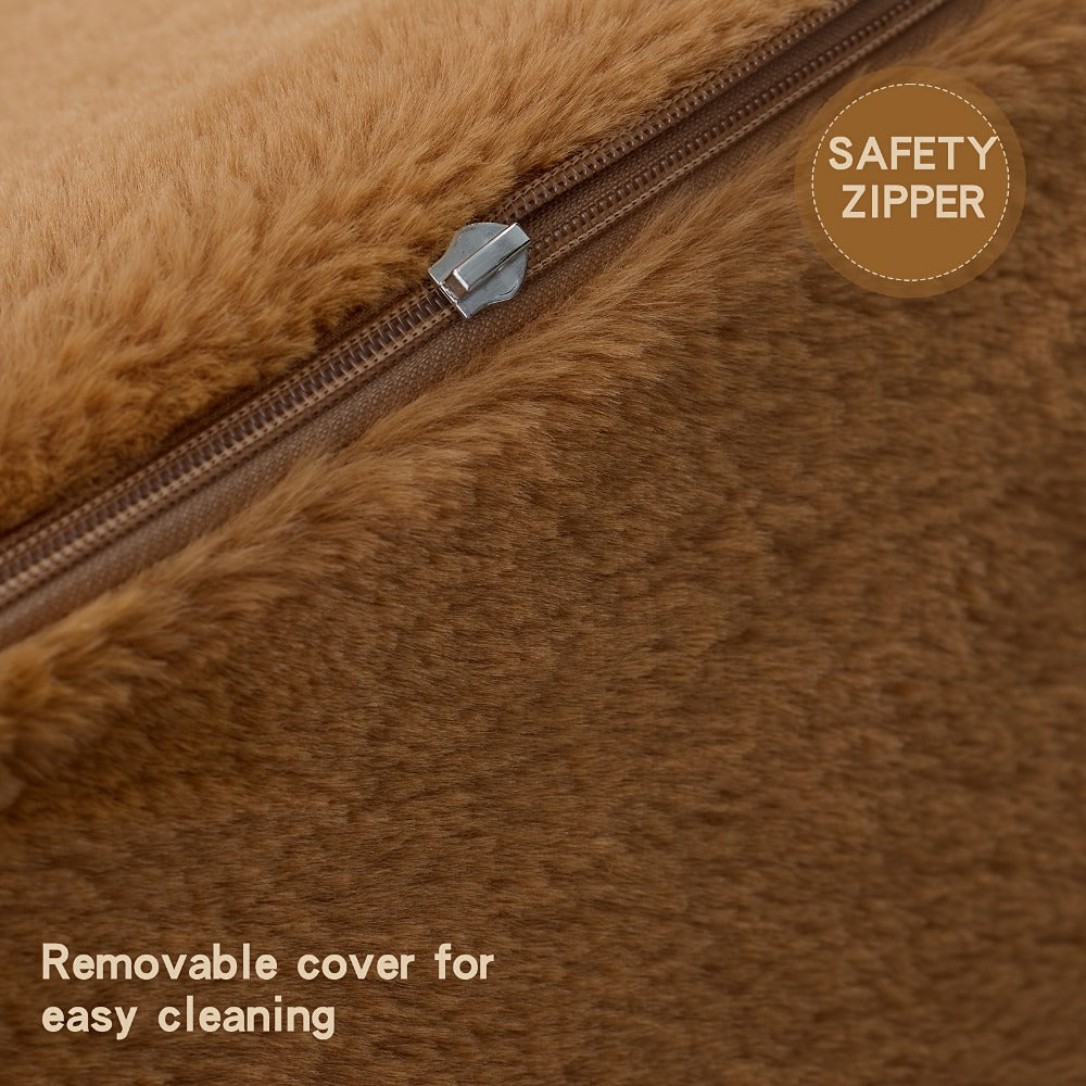 Kids Convertible Sofa Chair with Washable Cover, Kids Flip-Out Chair detail image - detail view 17