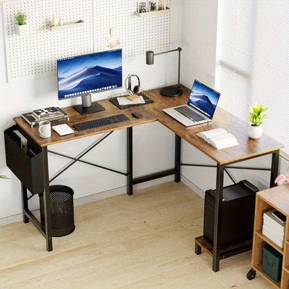 Computer Desk shown in the Brown table option