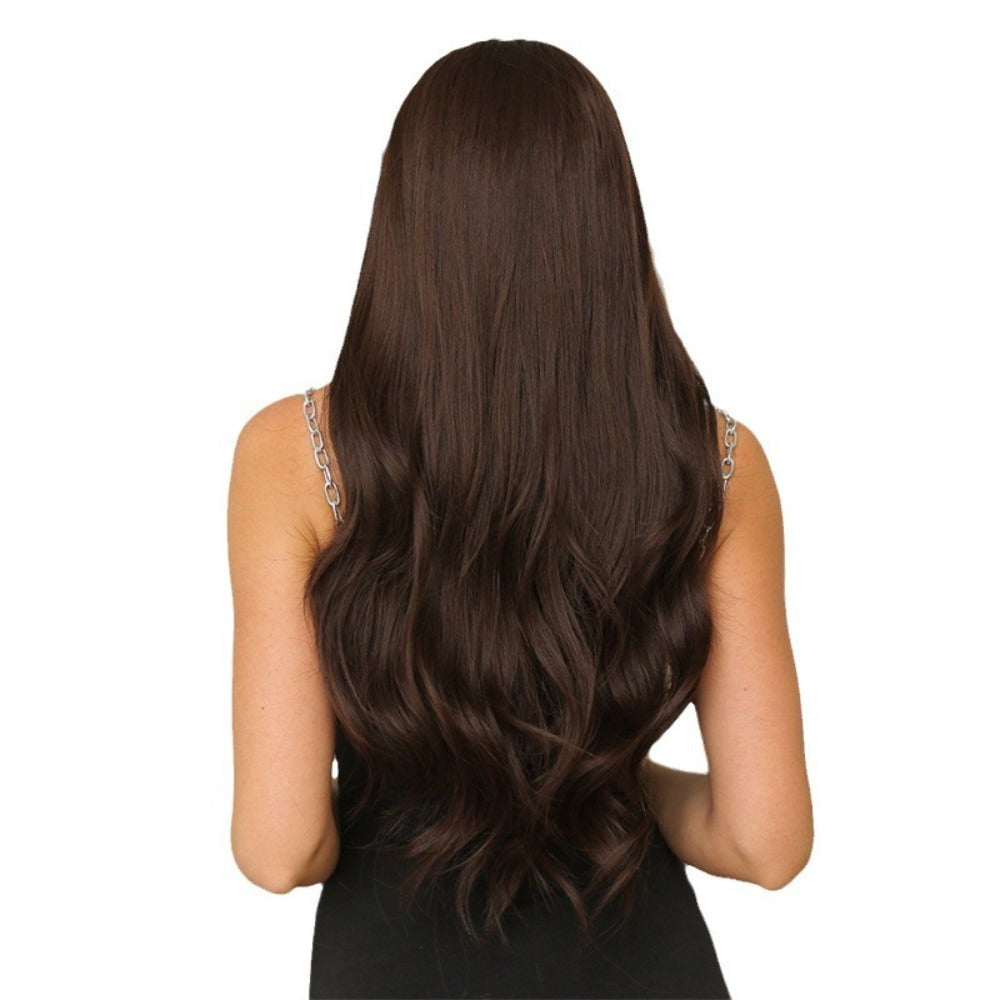 Lace Front Wig - Curly Wavy for Women - Heat Resistant Synthetic Hair with Natural Hairline - product detail view 5