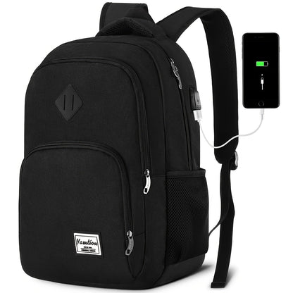 Laptop Backpack – 15.6 Inch, USB Charging, Adjustable Strap, for Travel & School – front view - product view 9