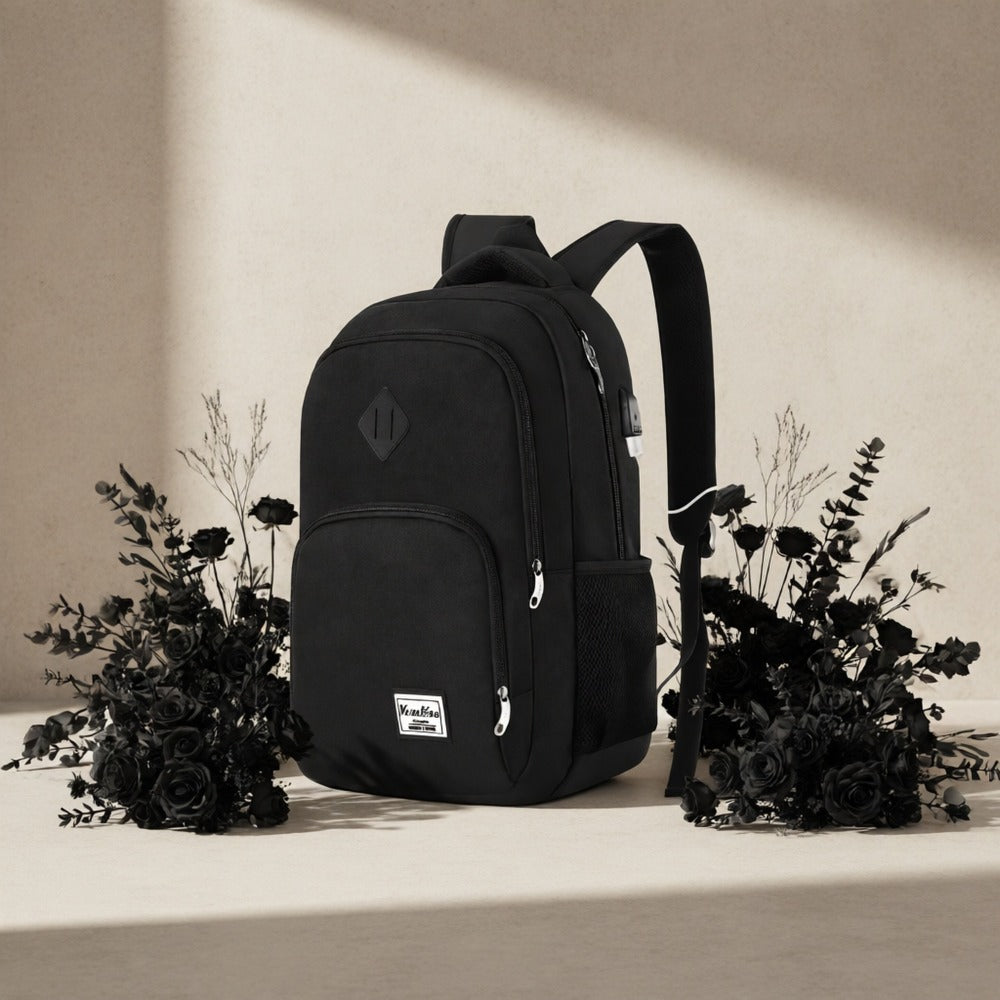 Laptop Backpack – 15.6 Inch, USB Charging, Adjustable Strap, for Travel & School – detail view 6