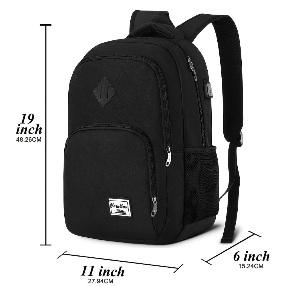 Laptop Backpack – 15.6 Inch, USB Charging, for Travel & School – detail view 3