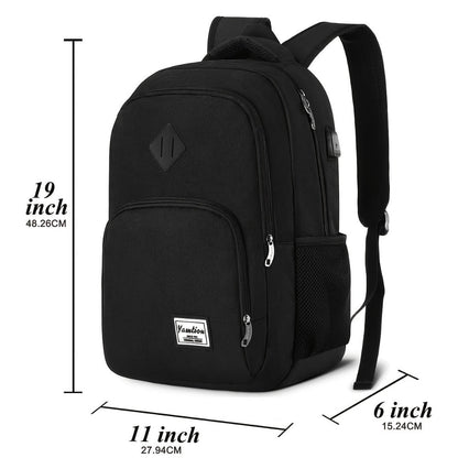 Laptop Backpack – 15.6 Inch, USB Charging, for Travel & School – detail view 3