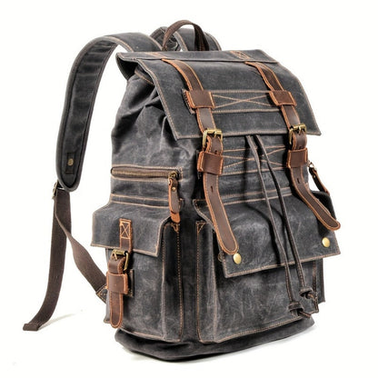 Laptop Backpack – 15.6 Inch, Canvas, Large Capacity, for Travel & Work – detail view 5