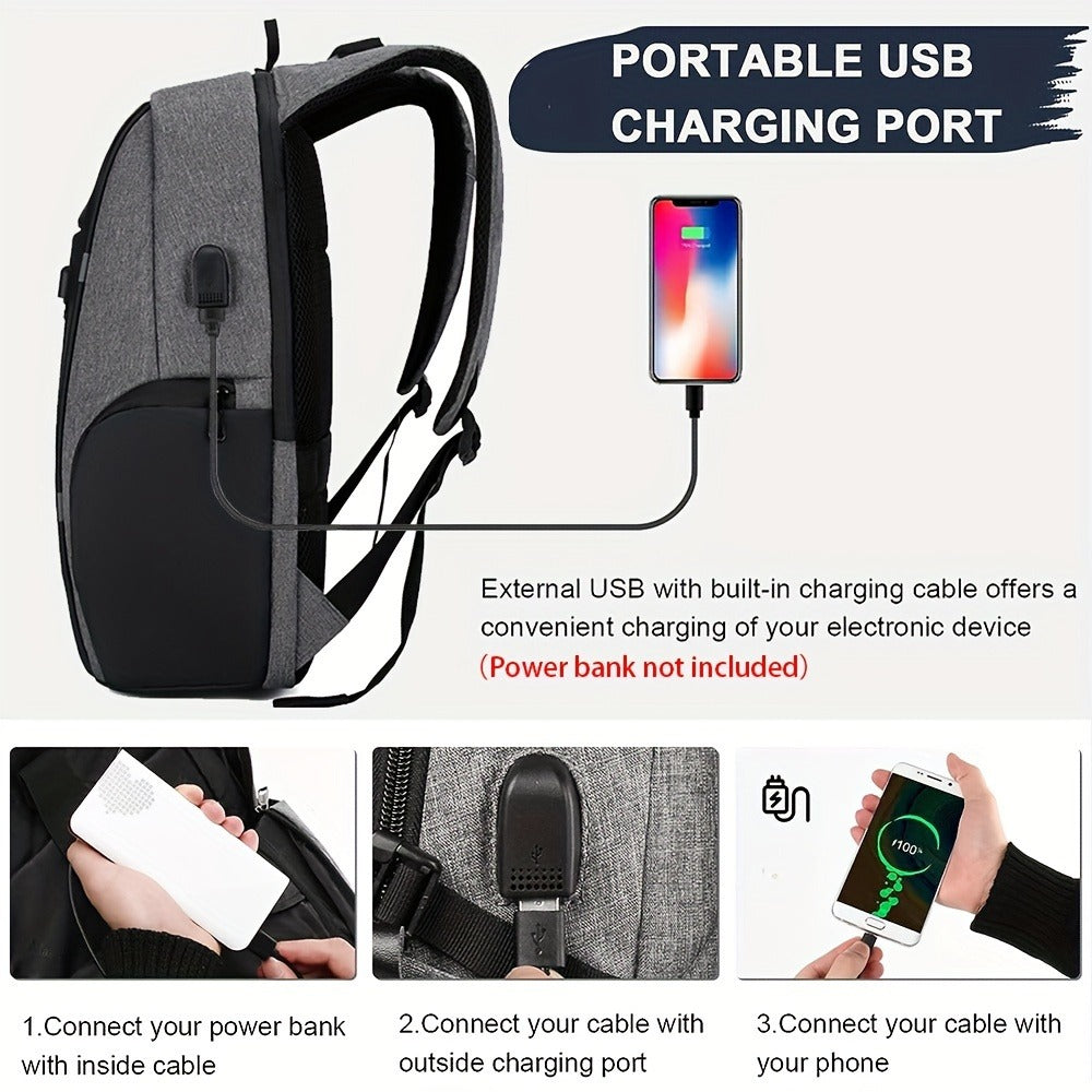 Laptop Backpack – 15.6 Inch, Large Capacity, for Travel & School – detail view 11
