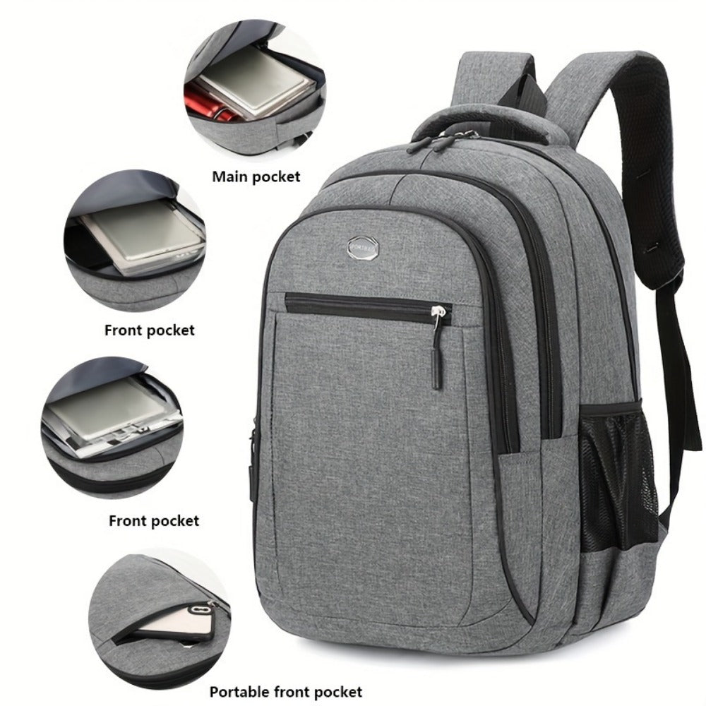 Laptop Backpack – 15.6 Inch, Multi Pocket, Large Capacity, for Work & School – detail view 7