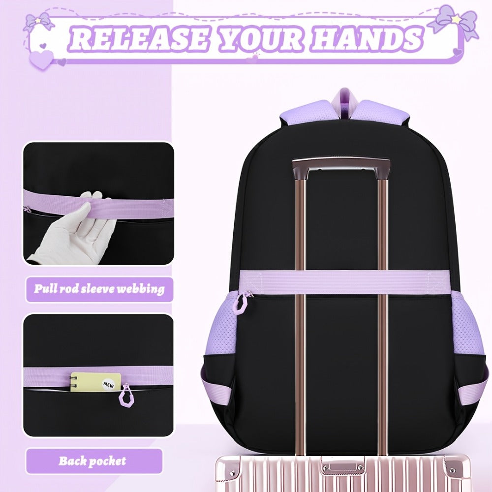 Laptop Backpack – 15.6 Inch, Trolley Sleeve, for Travel & School – detail view 10