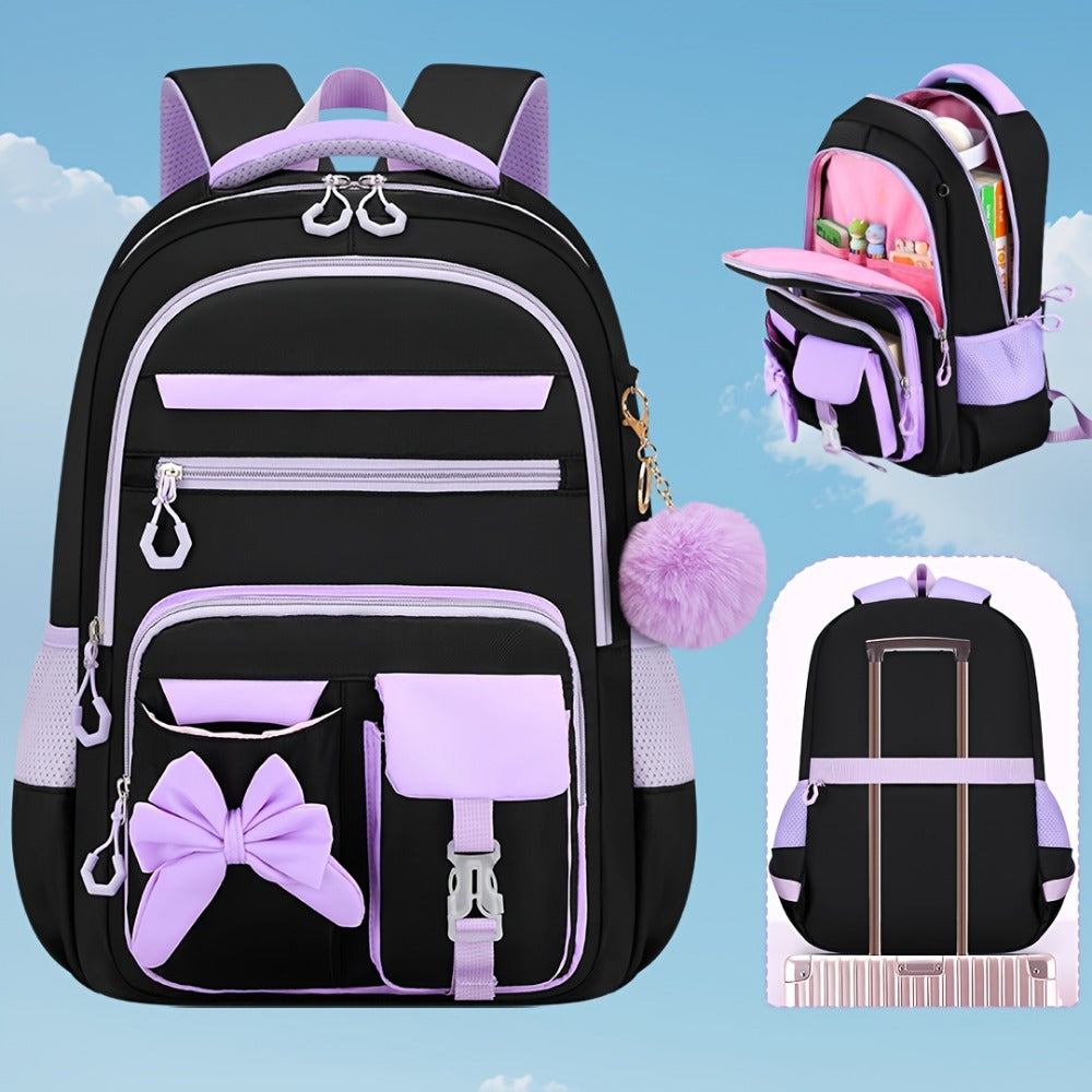 Laptop Backpack – 15.6 Inch, Trolley Sleeve, for Travel & School – front view
