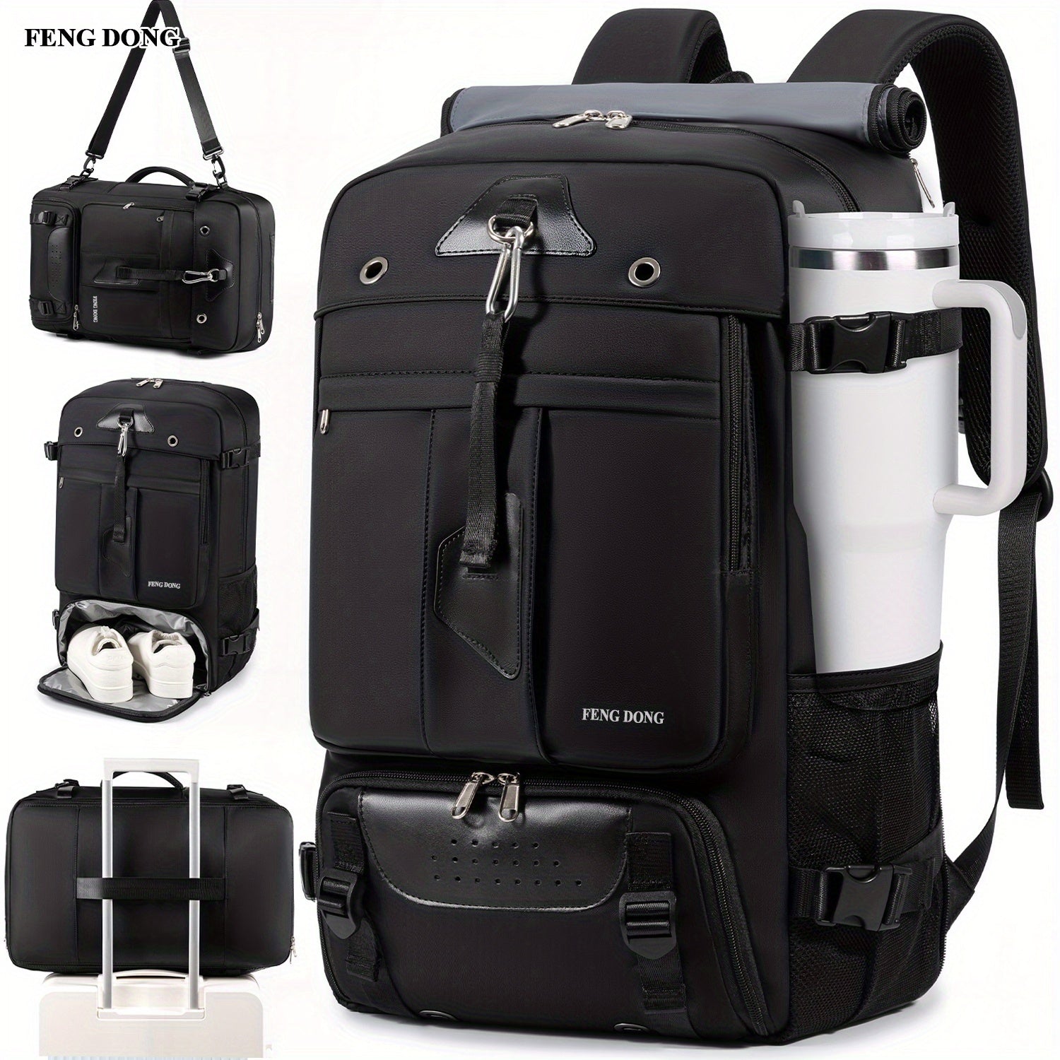Laptop Backpack – 15.6 Inch, USB Charging, Large Capacity, for Travel – front view - product view 14