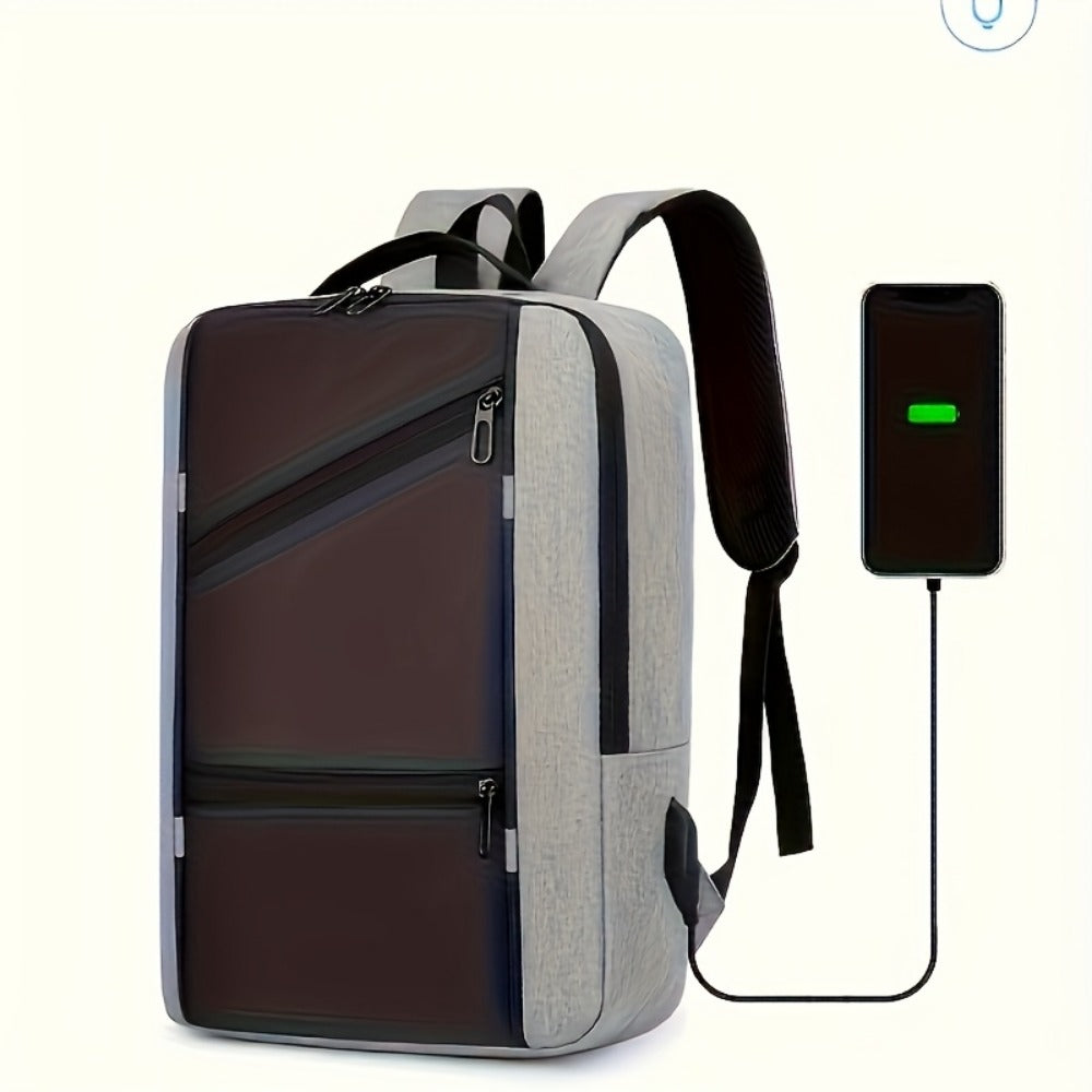 Laptop Backpack – 15.6 Inch, USB Charging, Large Capacity, for Travel – front view