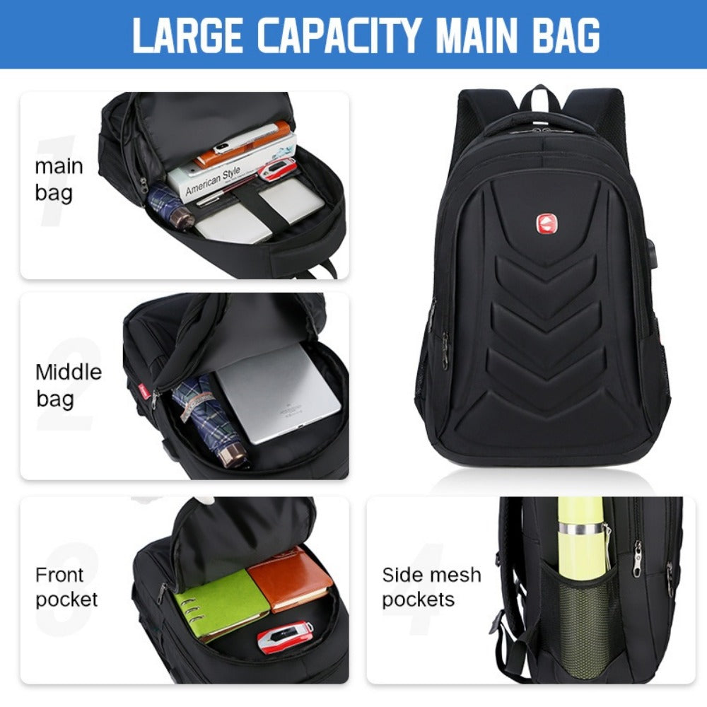 Laptop Backpack – 15.6 Inch, USB Charging, Large Capacity, for Travel & Work – detail view 10