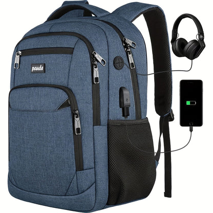 Laptop Backpack – 9 Colors, 15.6 Inch, USB Charging, for Travel & School – alternate view