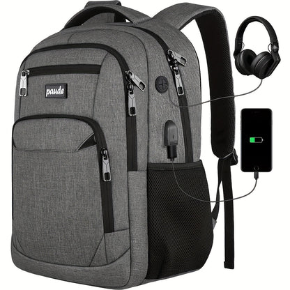 Laptop Backpack – 9 Colors, 15.6 Inch, USB Charging, for Travel & School – detail view 8