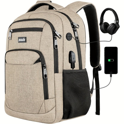 Laptop Backpack – 9 Colors, 15.6 Inch, USB Charging, for Travel & School – detail view 21