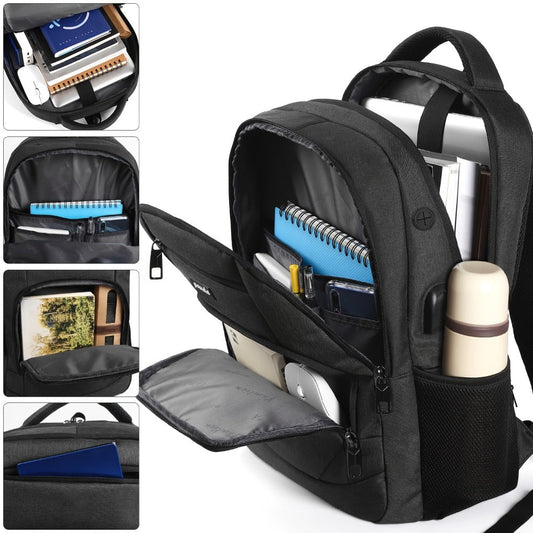 Laptop Backpack – 9 Colors, 15.6 Inch, USB Charging, for Travel & School – detail view 10
