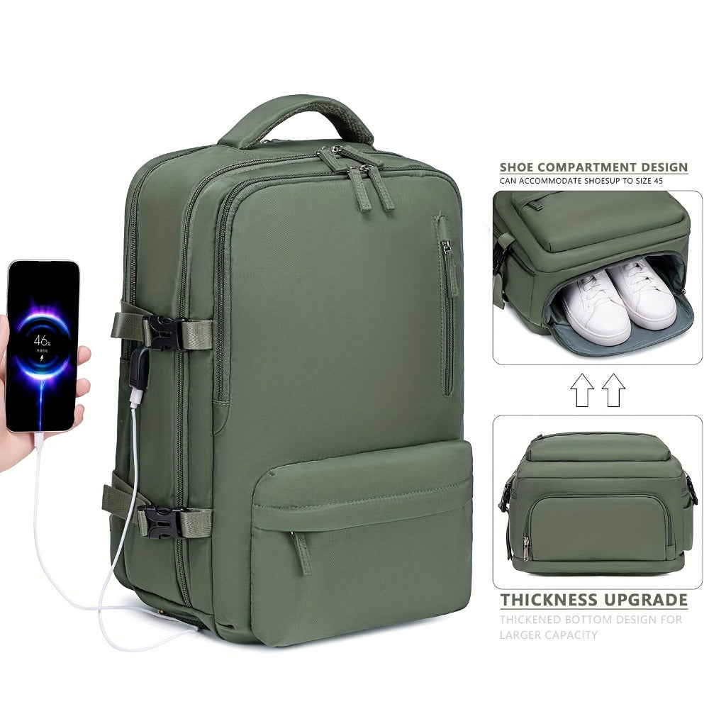 Laptop Backpack – 16 Inch, USB Charging, Spinner Wheels, for Travel – detail view 5