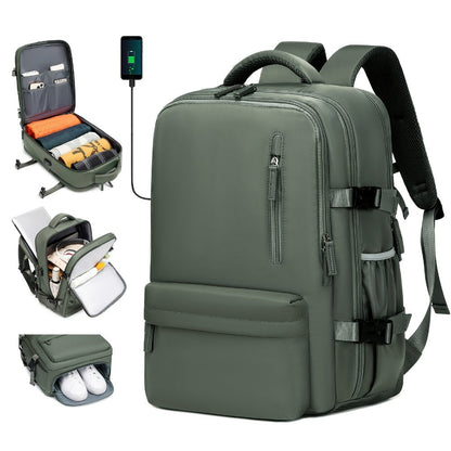 Laptop Backpack – 16 Inch, USB Charging, Spinner Wheels, for Travel – detail view 9