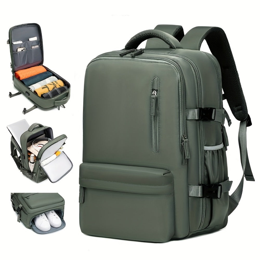 Laptop Backpack – 16 Inch, USB Charging, Spinner Wheels, for Travel – detail view 12
