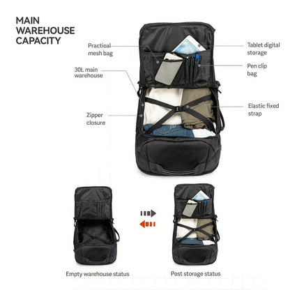 Laptop Backpack – 17.3 Inch, 40L, for Travel – detail view 7