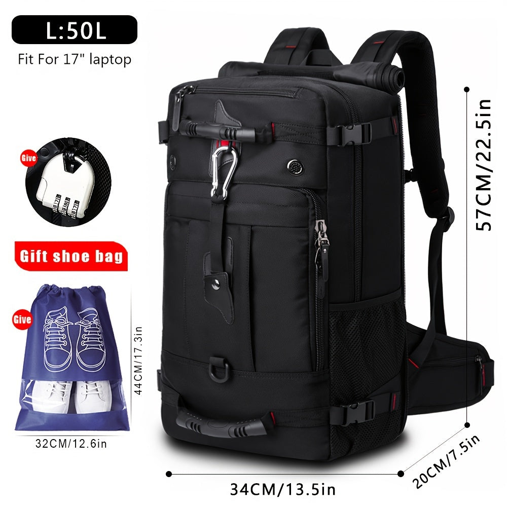 Laptop Backpack – 17.3 Inch, Combination Lock, for Travel & School – detail view 2
