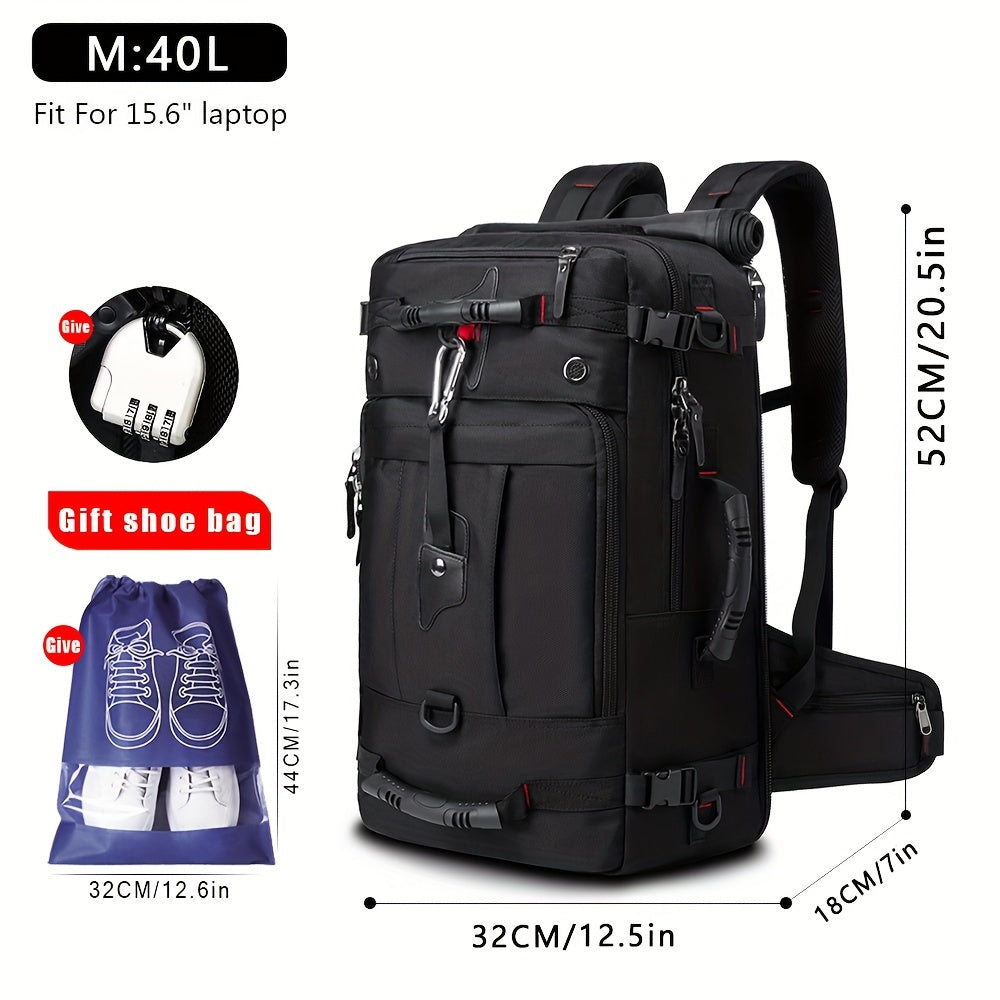 Laptop Backpack – 17.3 Inch, Combination Lock, for Travel & School – front view - product view 20